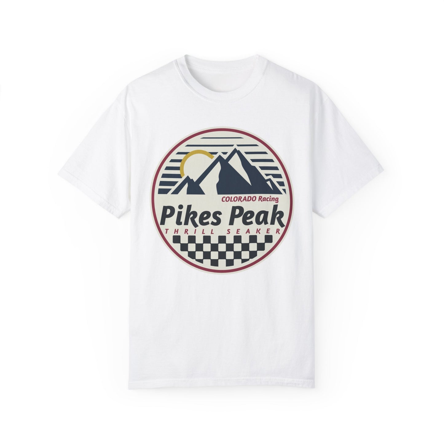 Pikes Peak Thrill Seeker Colorado Racing Comfort Colors Tshirt