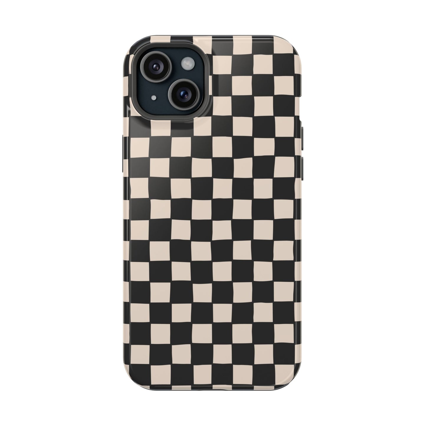 Black White Check Impact-Resistant Cases