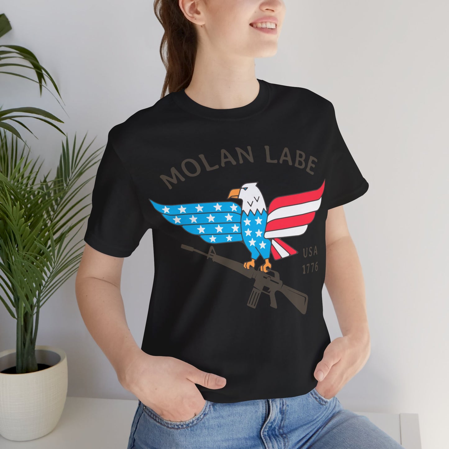 T-shirt, Molan Labe, Don't Tread on Me, Tshirt, MAGA, 2A, Freedom, Trump, Political, Politics, POTUS, Usa, America, Eagle, Gun, Flag, Tee
