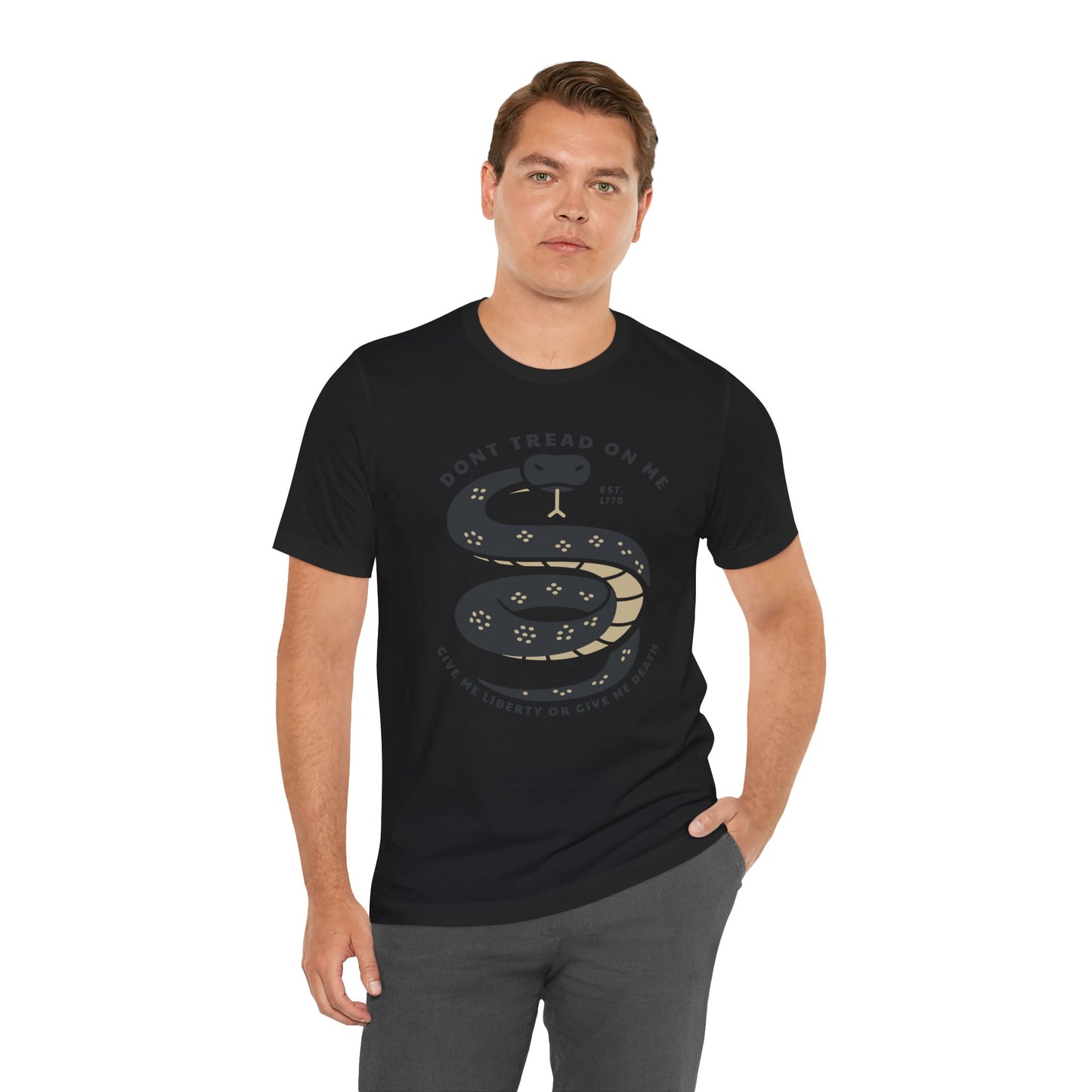 T-shirt, Don't Tread On Me, tshirt, Snake, Trump, 2024, MAGA, POTUS, America, Vote, Politics, Political, Usa, Freedom, Liberty, Unisex Tee
