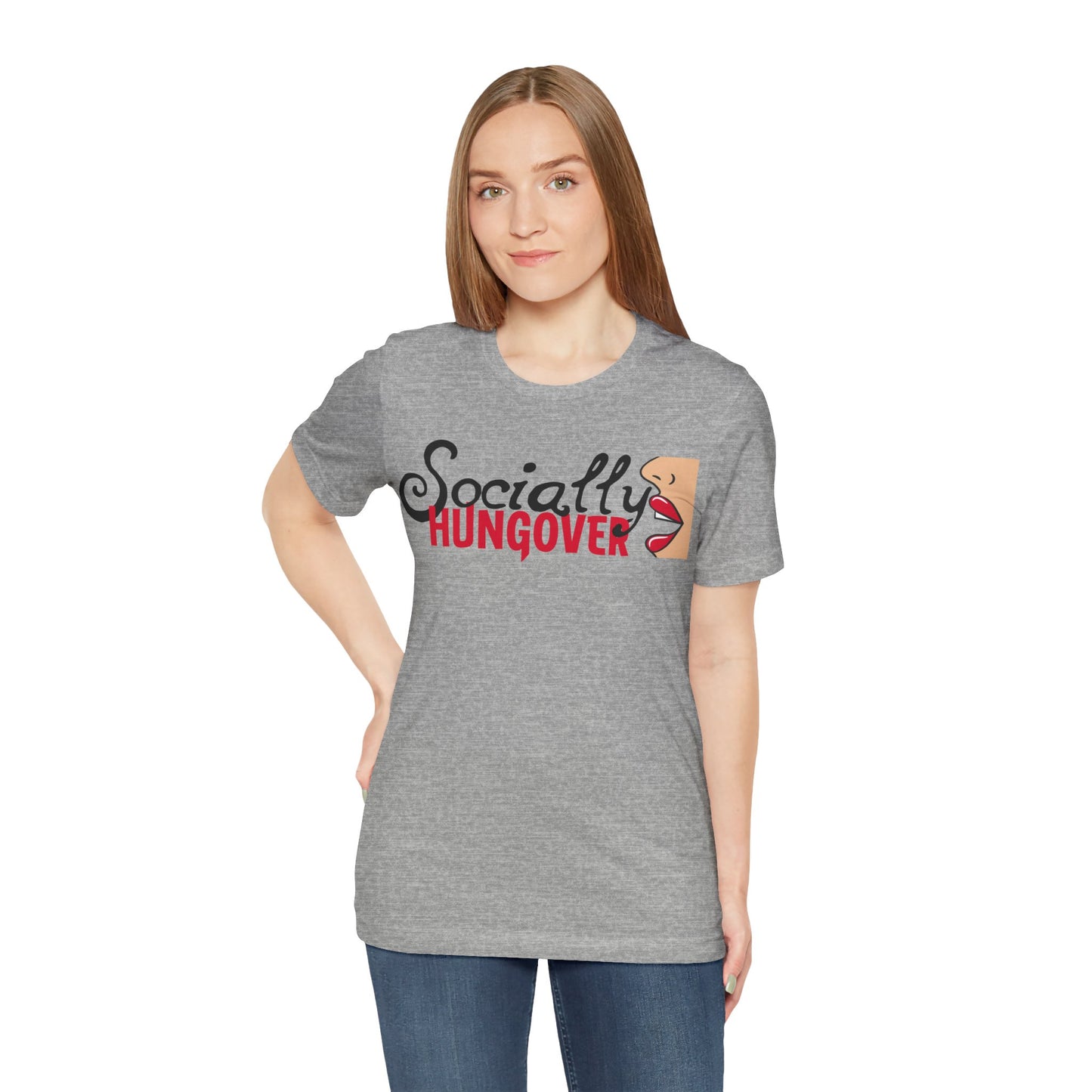 T-shirt, Socially Hungover, Woman's Tshirt, Humor, Saying, Quote, Party, Tee