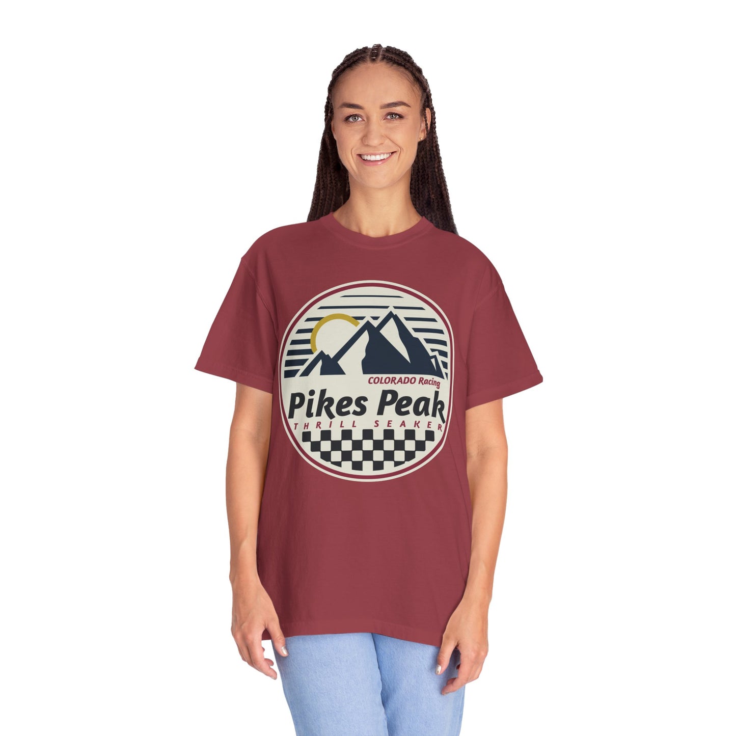 Pikes Peak Thrill Seeker Colorado Racing Comfort Colors Tshirt