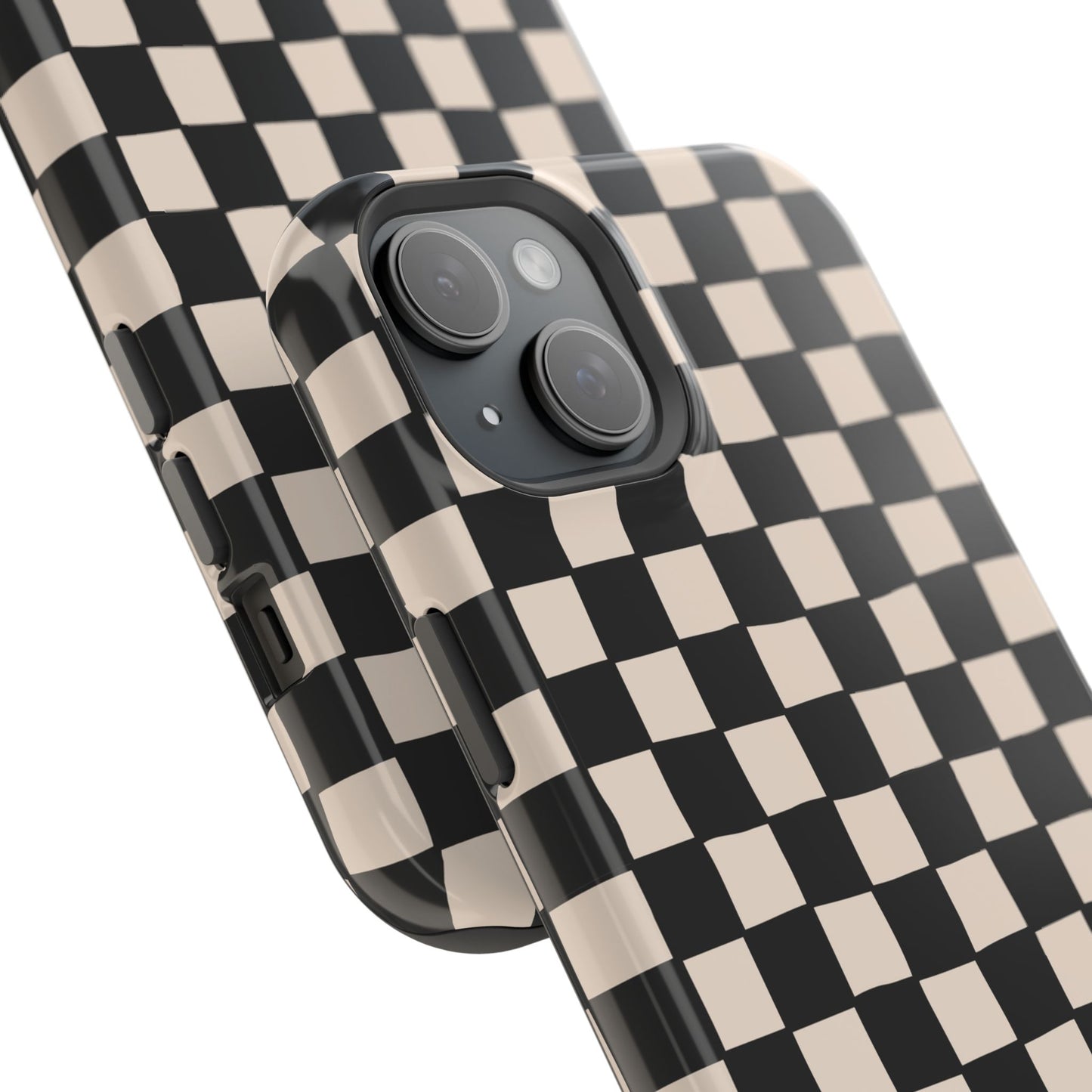 Black White Check Impact-Resistant Cases