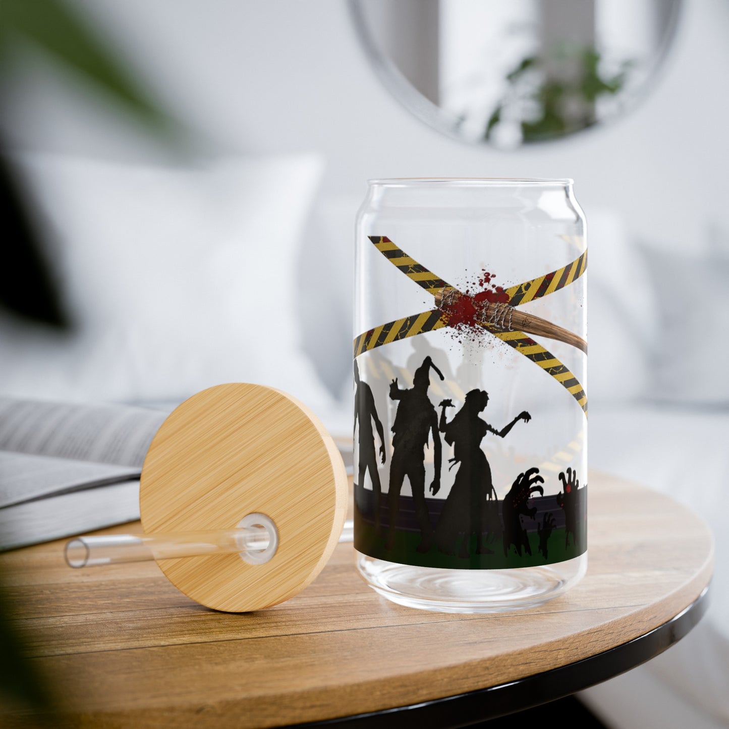 Dead Walker Zombie Sipper Glass, 16oz