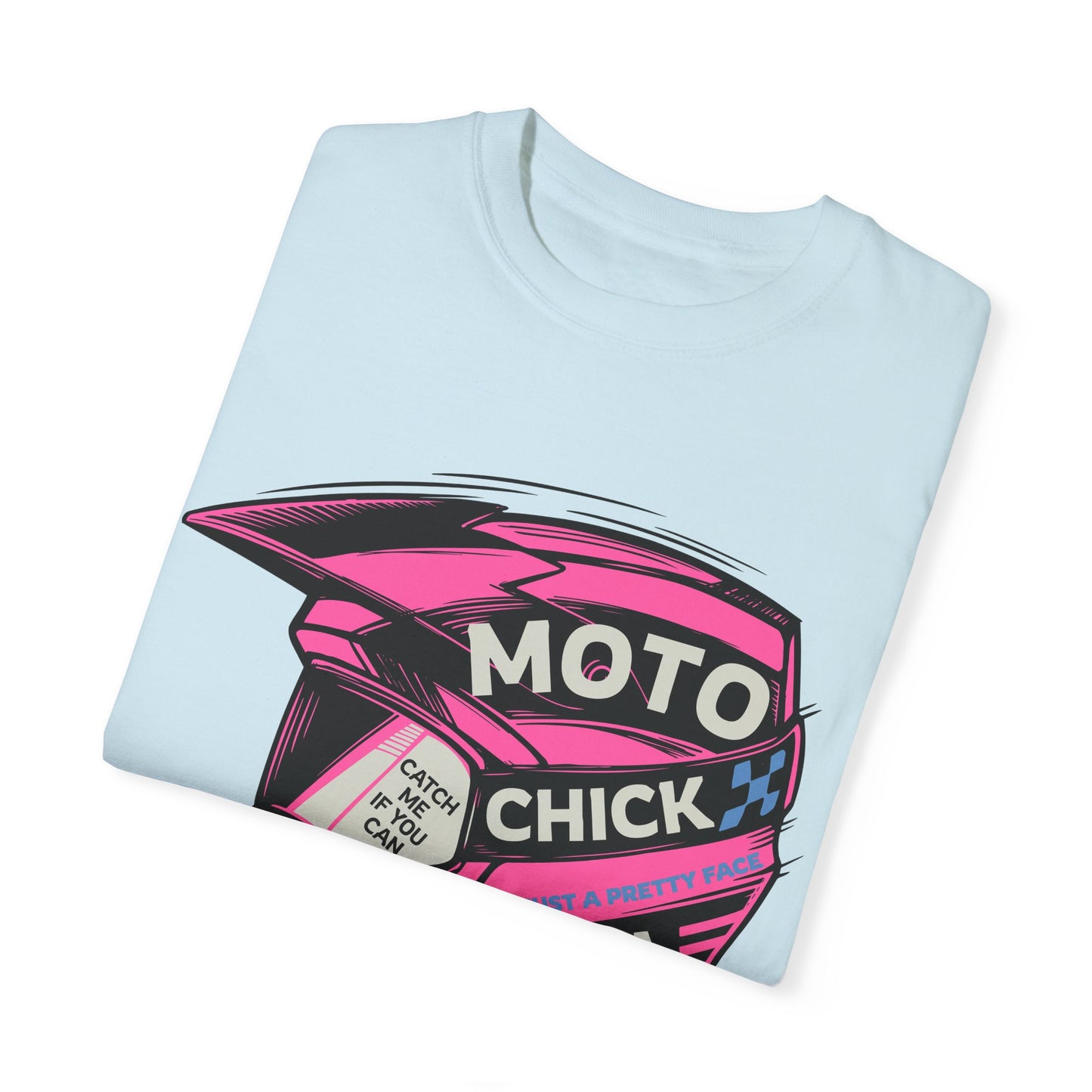 Women's Moto Chick MotoX MotoCross Motorcycle Dirtbike Offroad Garment-Dyed T-shirt