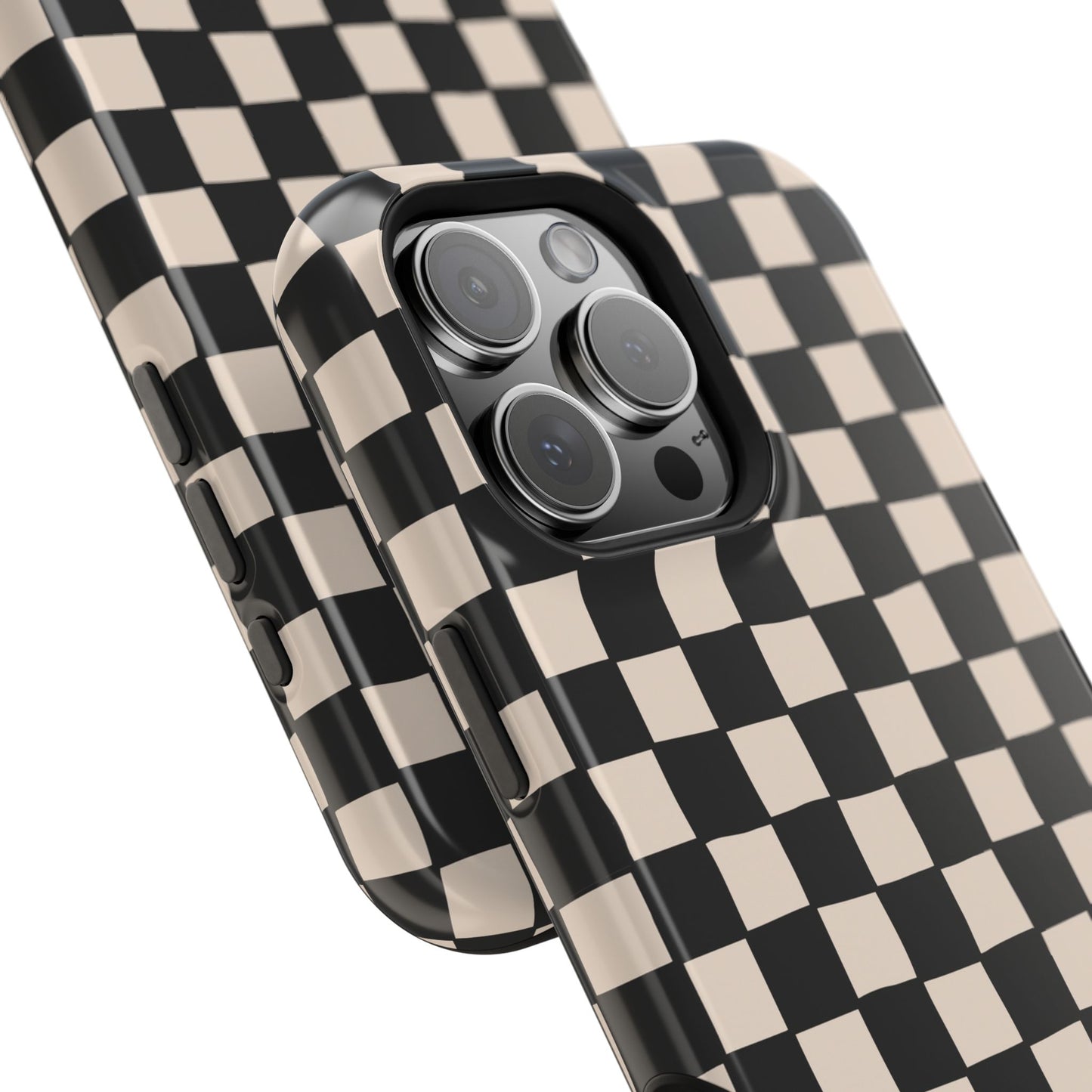 Black White Check Impact-Resistant Cases