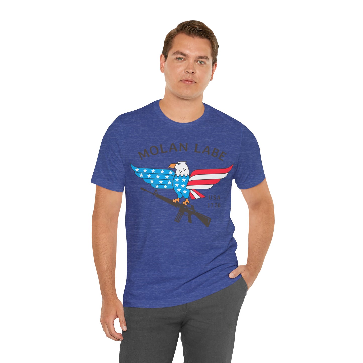T-shirt, Molan Labe, Don't Tread on Me, Tshirt, MAGA, 2A, Freedom, Trump, Political, Politics, POTUS, Usa, America, Eagle, Gun, Flag, Tee
