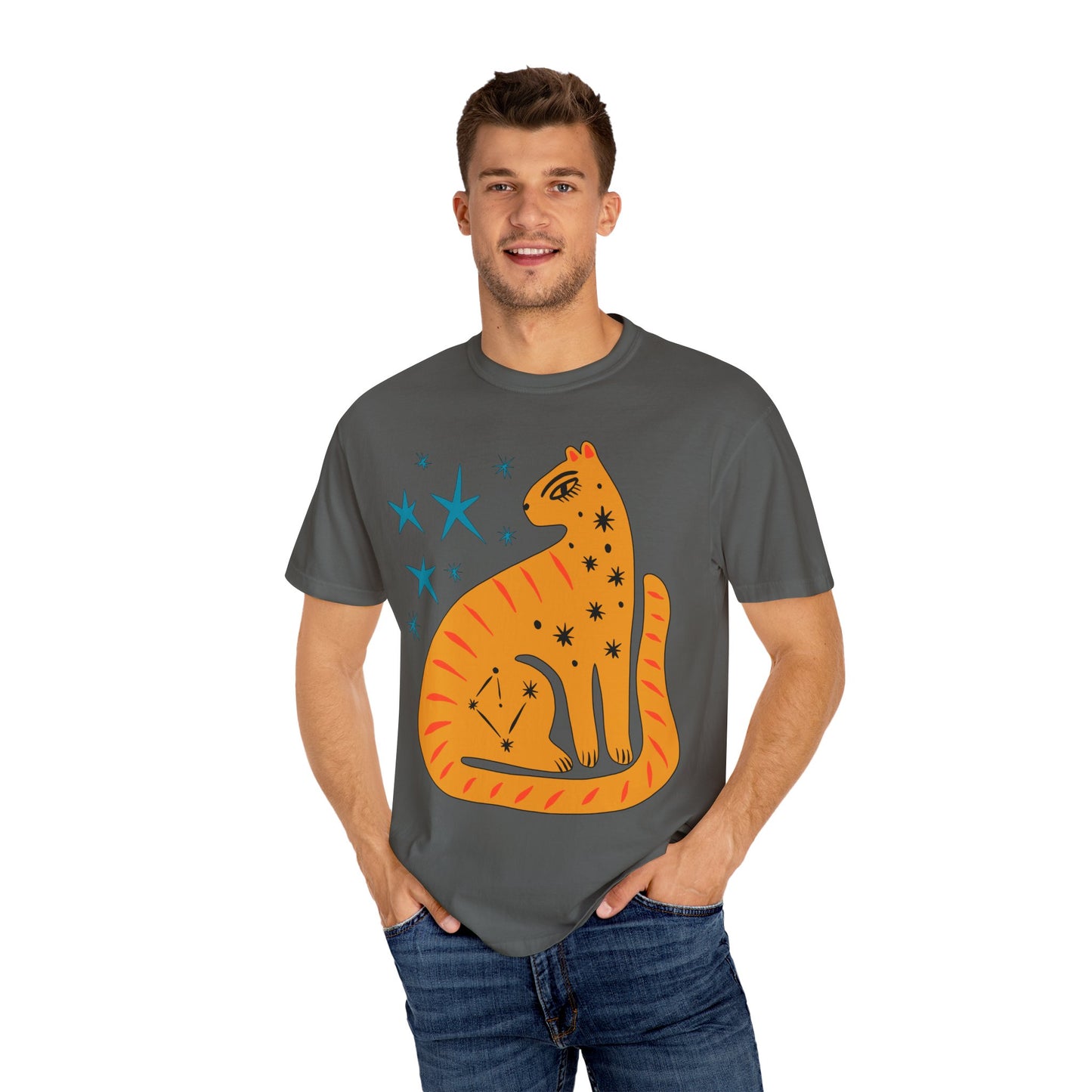 Retro leopard Unisex Garment-Dyed Comfort Colors T-shirt