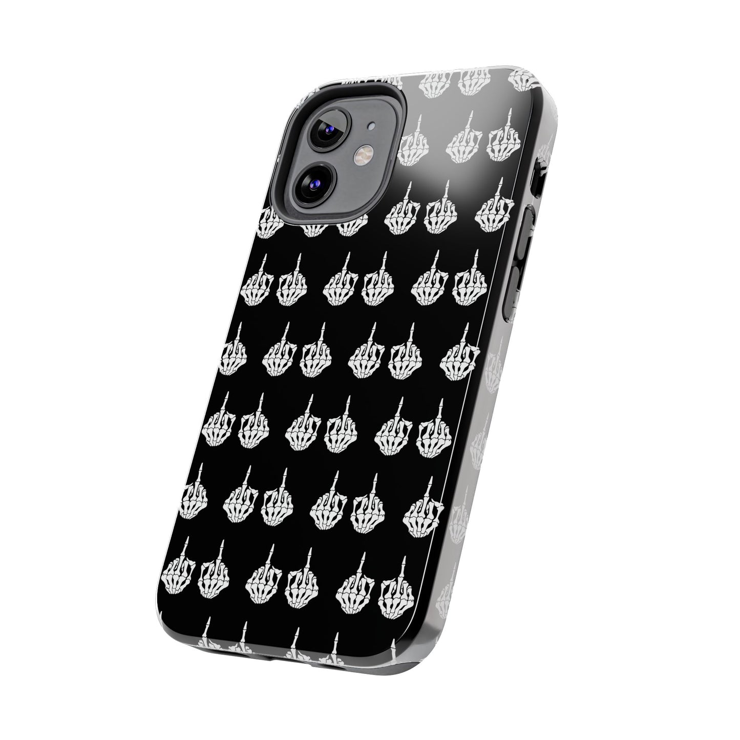 Fuck Off Skeleton Middle Finger Tough Phone Cases