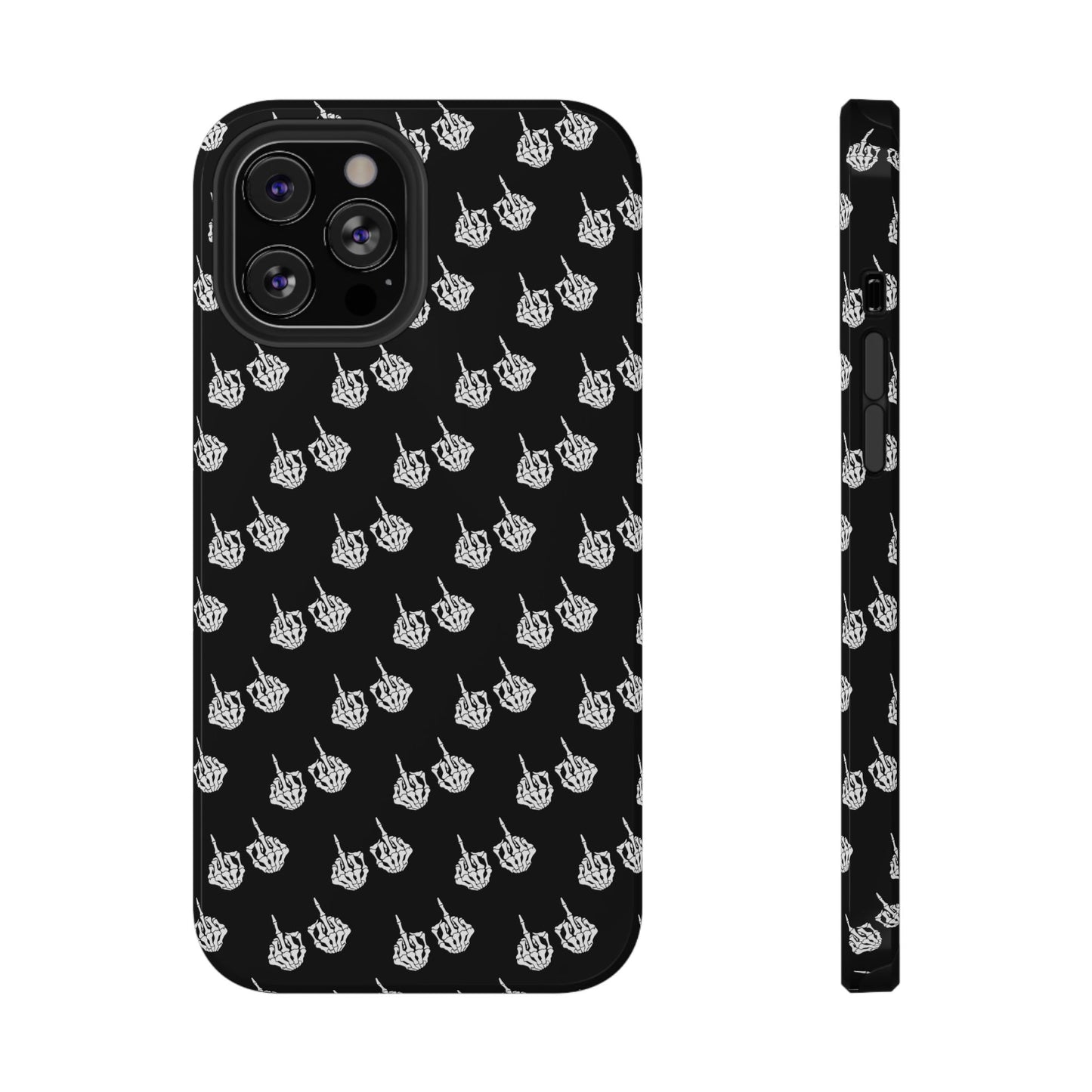 Fuck You Skeleton Middle Finger Impact-Resistant Cases