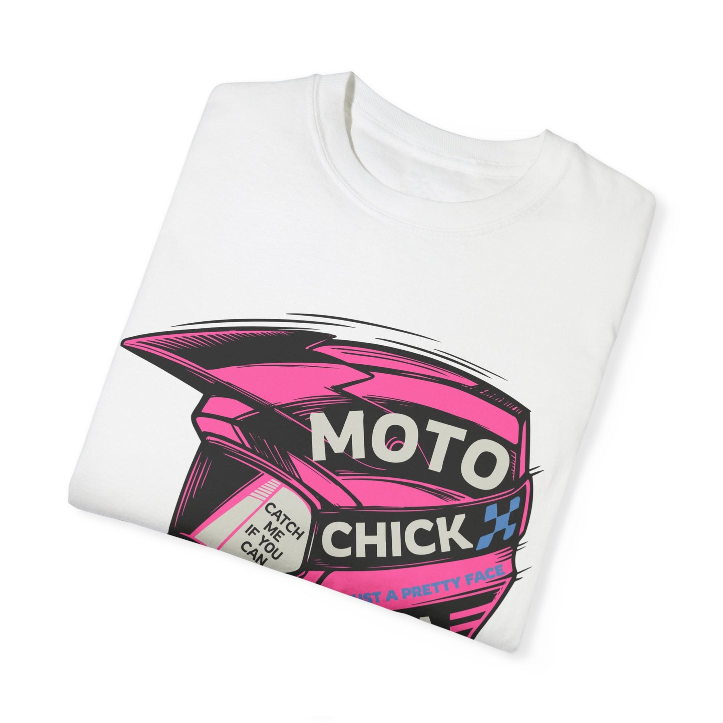 Women's Moto Chick MotoX MotoCross Motorcycle Dirtbike Offroad Garment-Dyed T-shirt