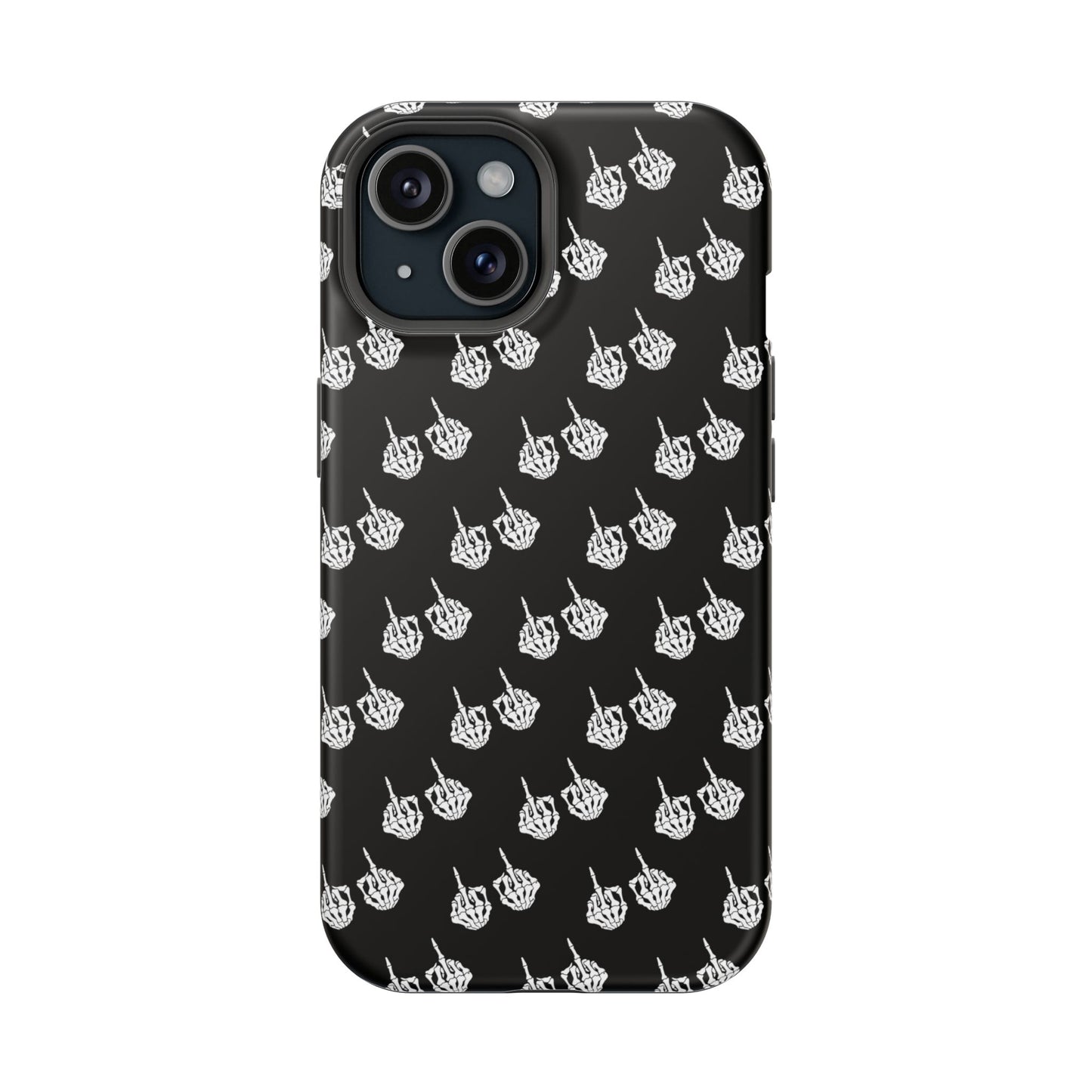 Fuck You Skeleton Middle Finger Impact-Resistant Cases