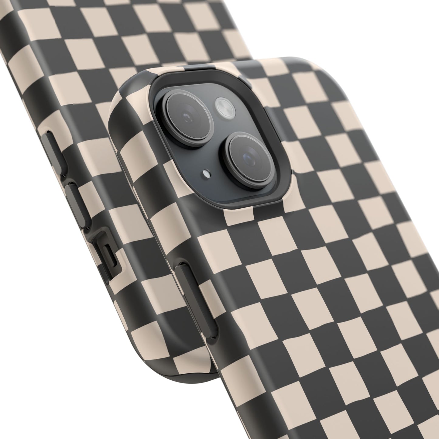 Black White Check Impact-Resistant Cases