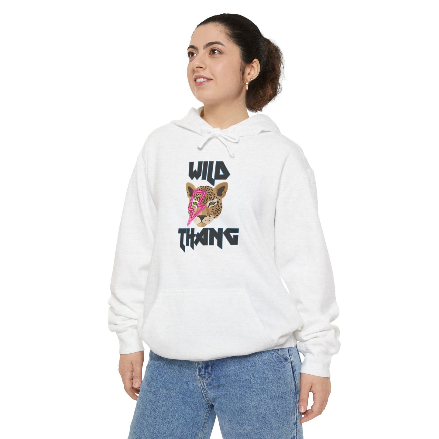 Wild Thang Leopard Color Comfort Garment-Dyed Hoodie