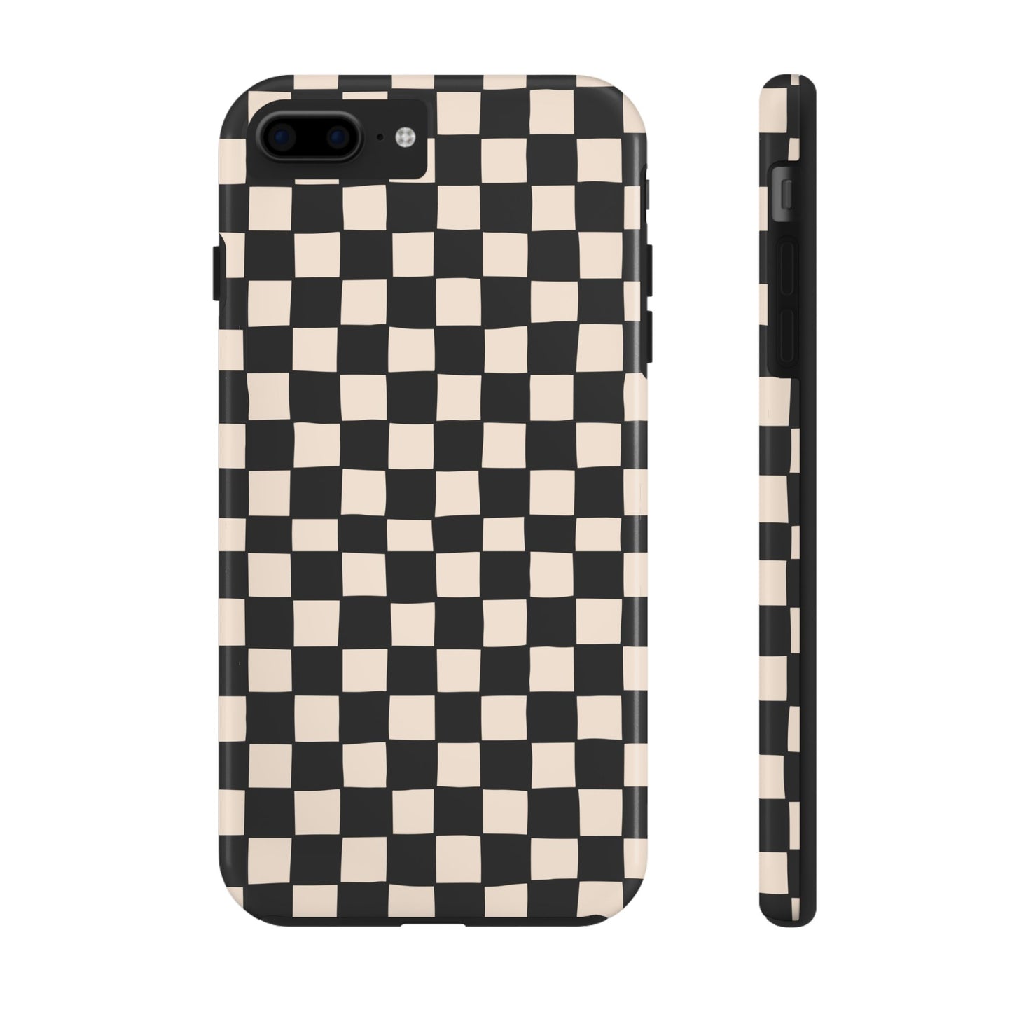 Black White Check Tough Phone Cases