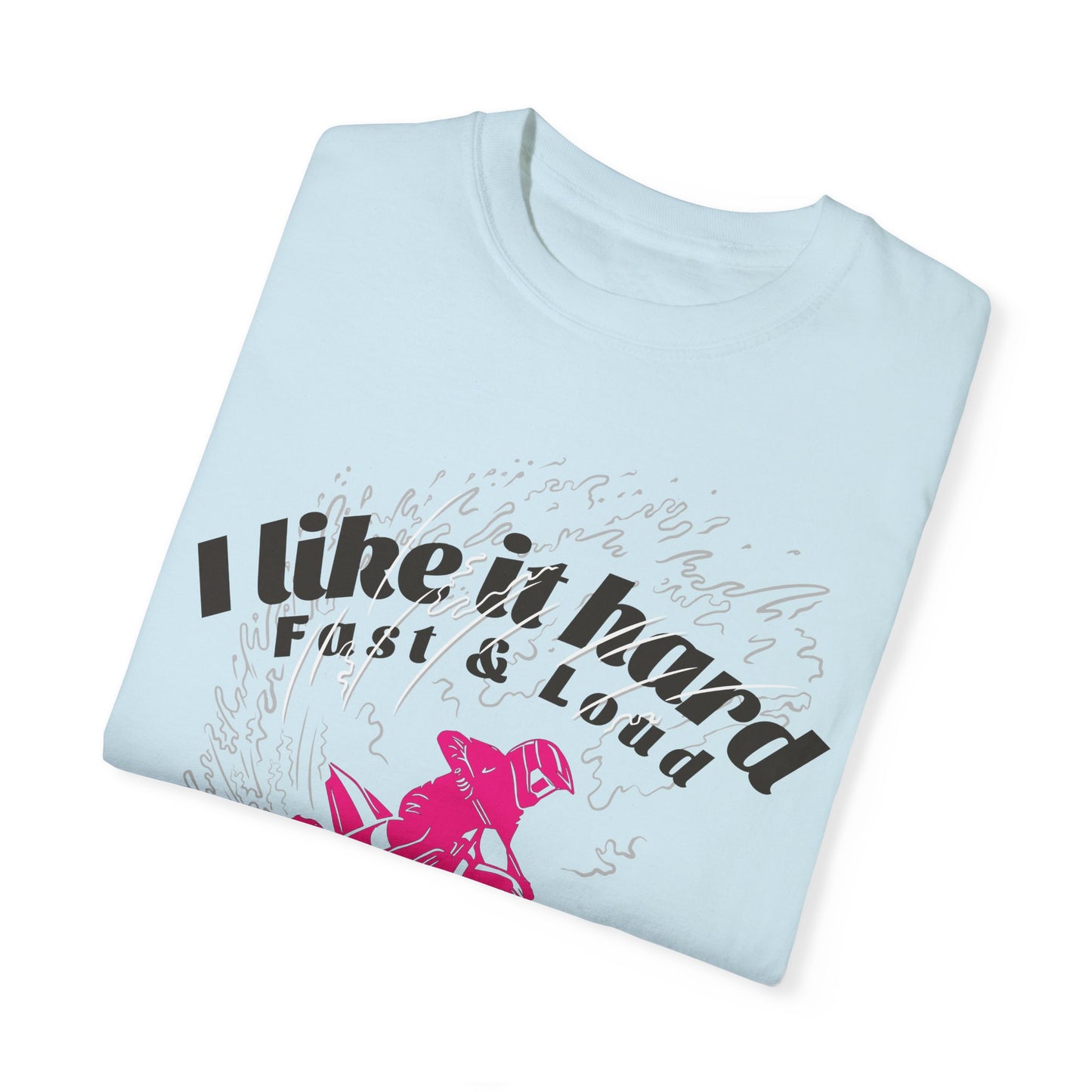 Women's MotoX Motorcycle Offroad DirtBike Garment-Dyed T-shirt