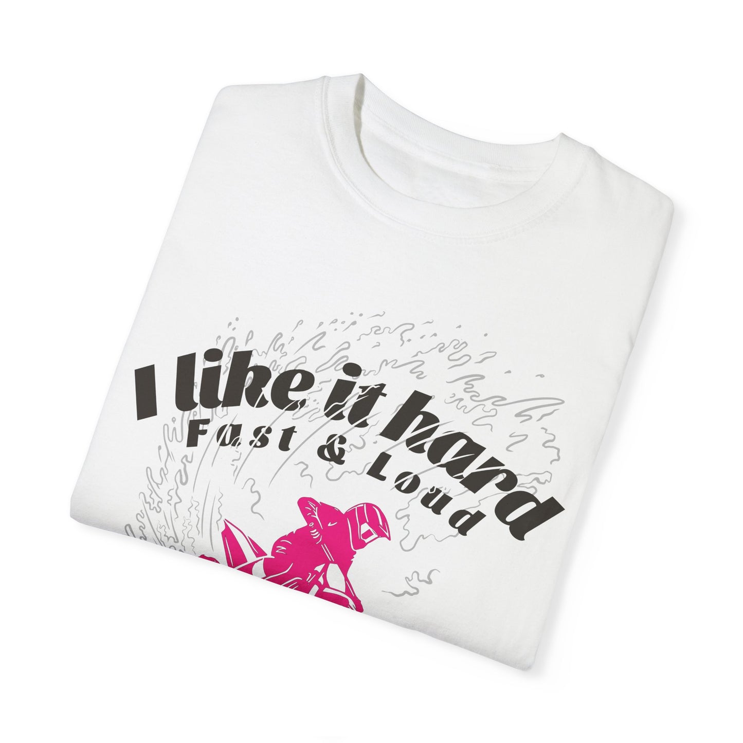 Women's MotoX Motorcycle Offroad DirtBike Garment-Dyed T-shirt