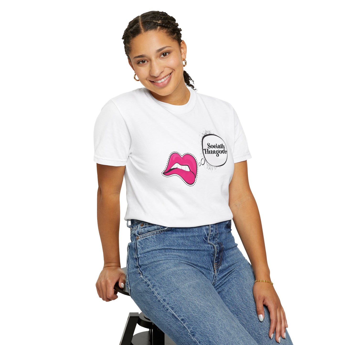 Socially Hungover Color Comfort Unisex Garment-Dyed T-shirt