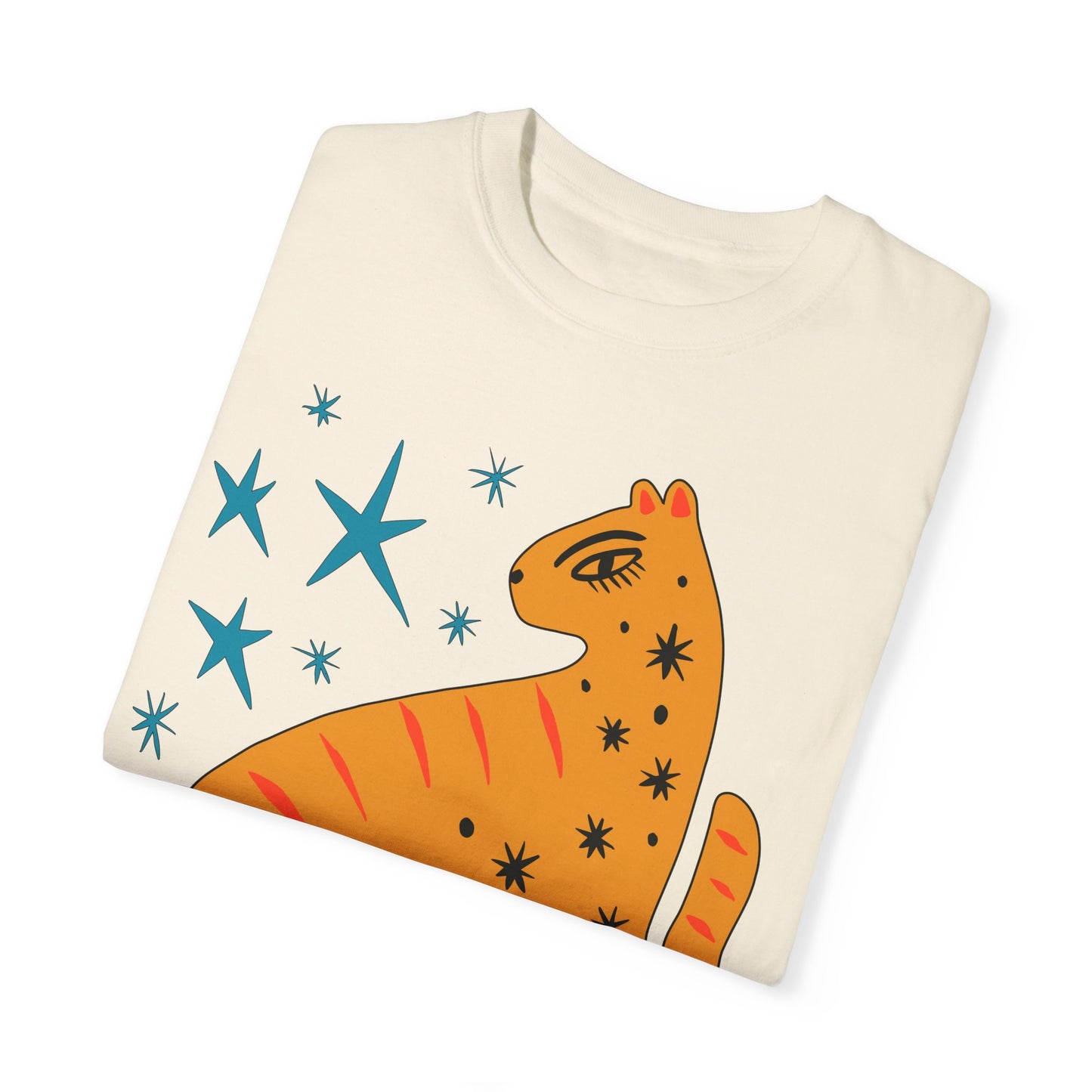 Retro leopard Unisex Garment-Dyed Comfort Colors T-shirt