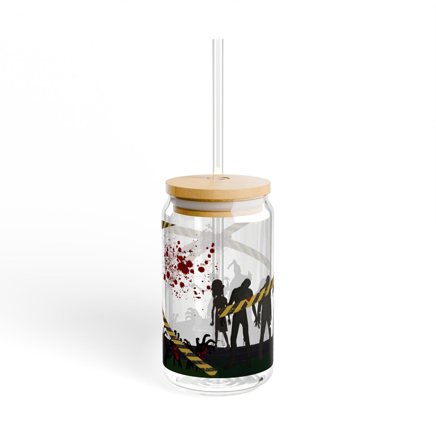 Dead Walker Zombie Sipper Glass, 16oz