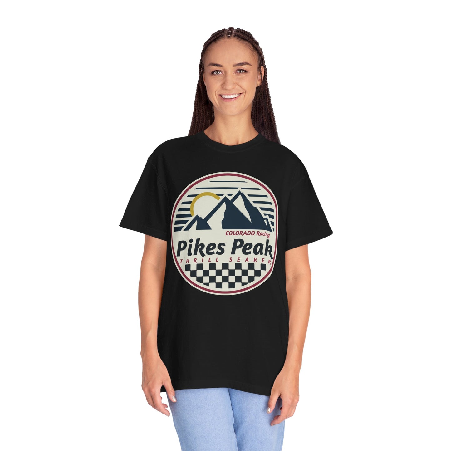 Pikes Peak Thrill Seeker Colorado Racing Comfort Colors Tshirt