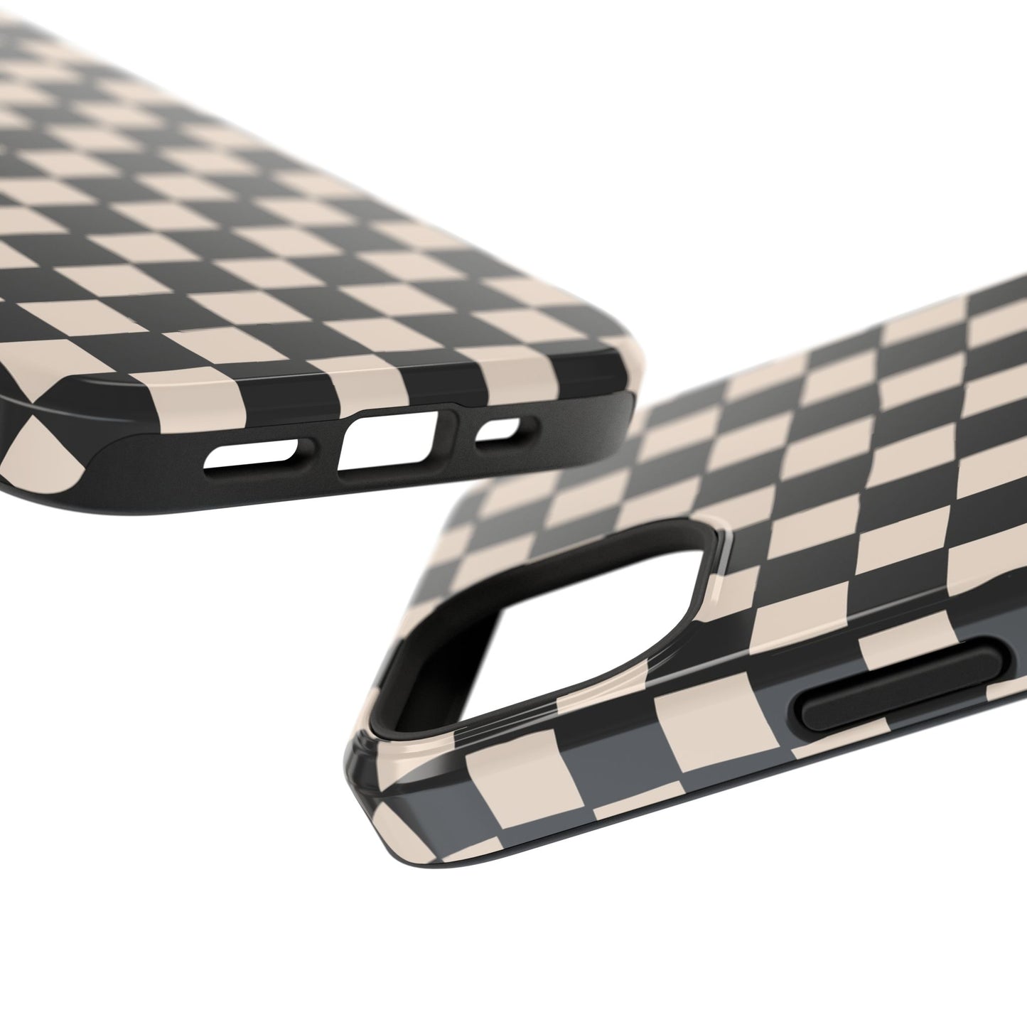Black White Check Impact-Resistant Cases