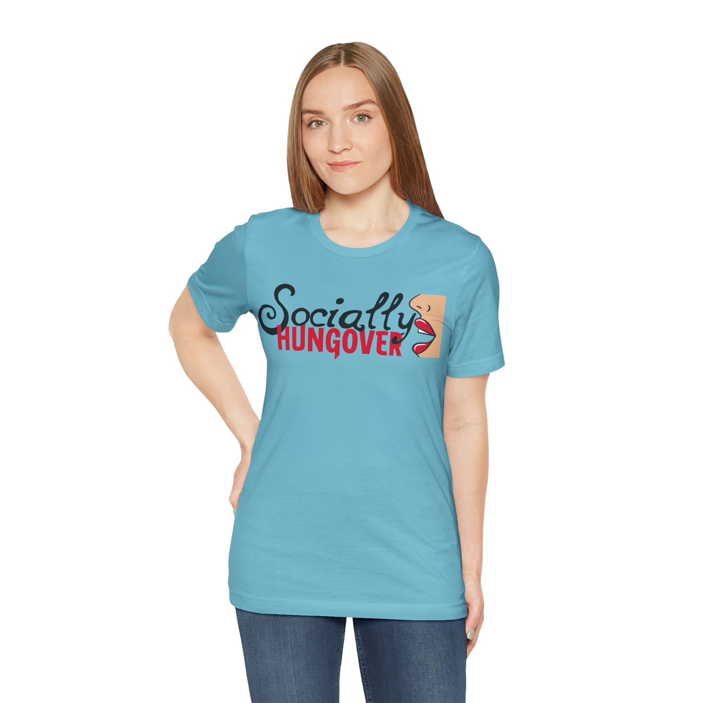 T-shirt, Socially Hungover, Woman's Tshirt, Humor, Saying, Quote, Party, Tee