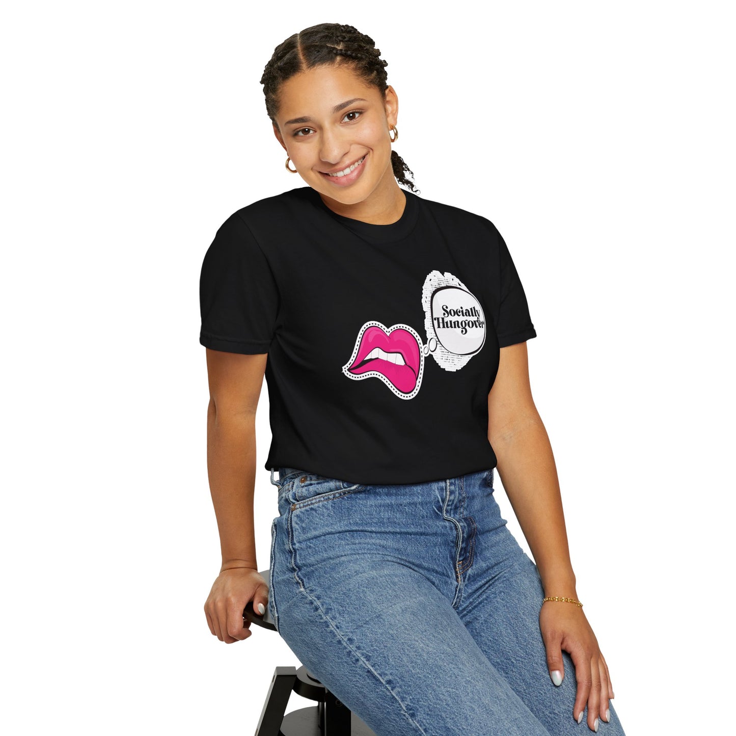 Socially Hungover Color Comfort Unisex Garment-Dyed T-shirt