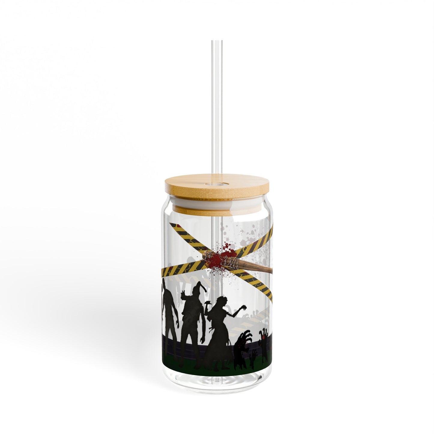 Dead Walker Zombie Sipper Glass, 16oz