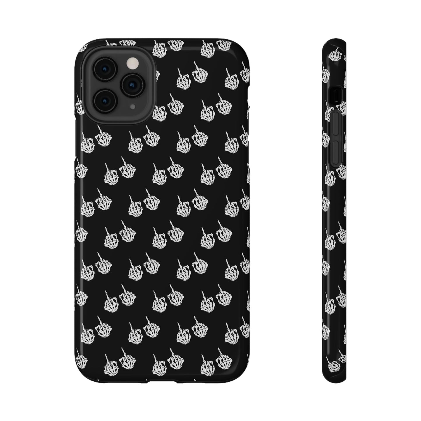 Fuck You Skeleton Middle Finger Impact-Resistant Cases