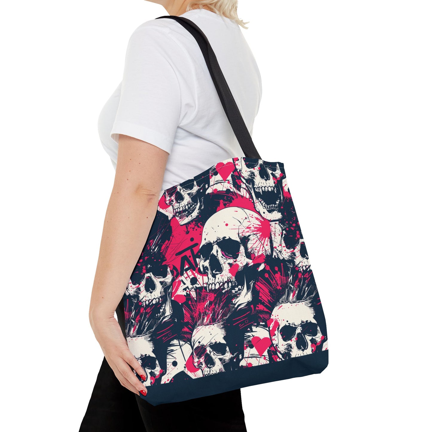 Punk Rock Skull Tote Bag