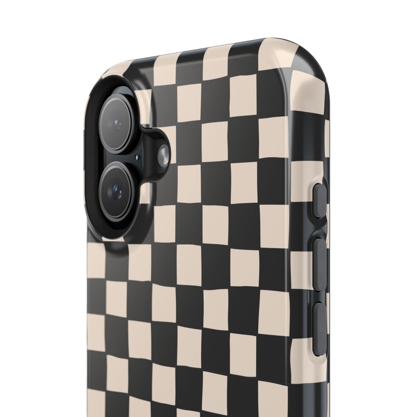Black White Check Impact-Resistant Cases
