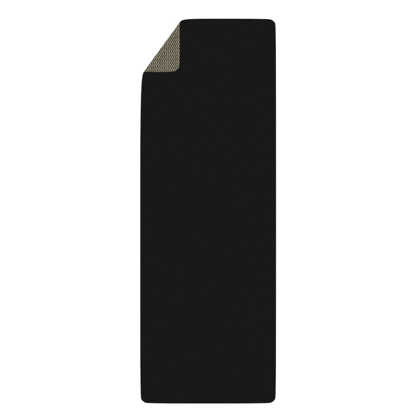 Gold Glitter Chevron Rubber Yoga Mat