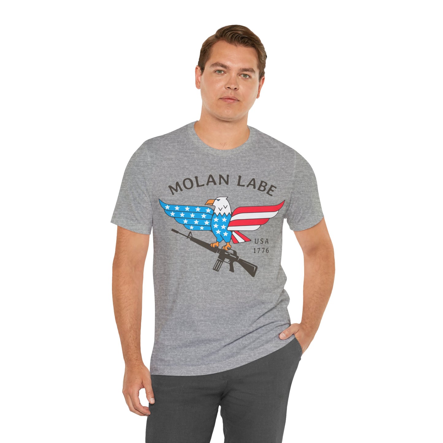T-shirt, Molan Labe, Don't Tread on Me, Tshirt, MAGA, 2A, Freedom, Trump, Political, Politics, POTUS, Usa, America, Eagle, Gun, Flag, Tee