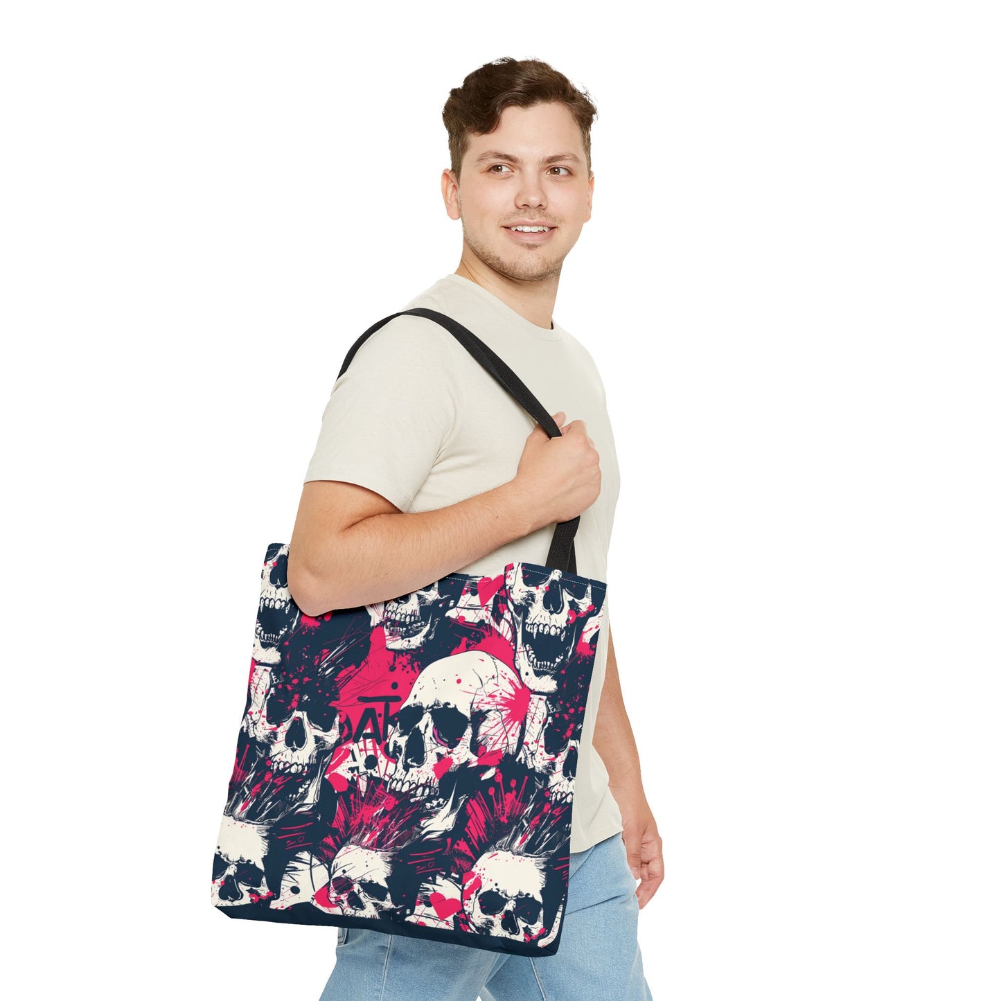 Punk Rock Skull Tote Bag