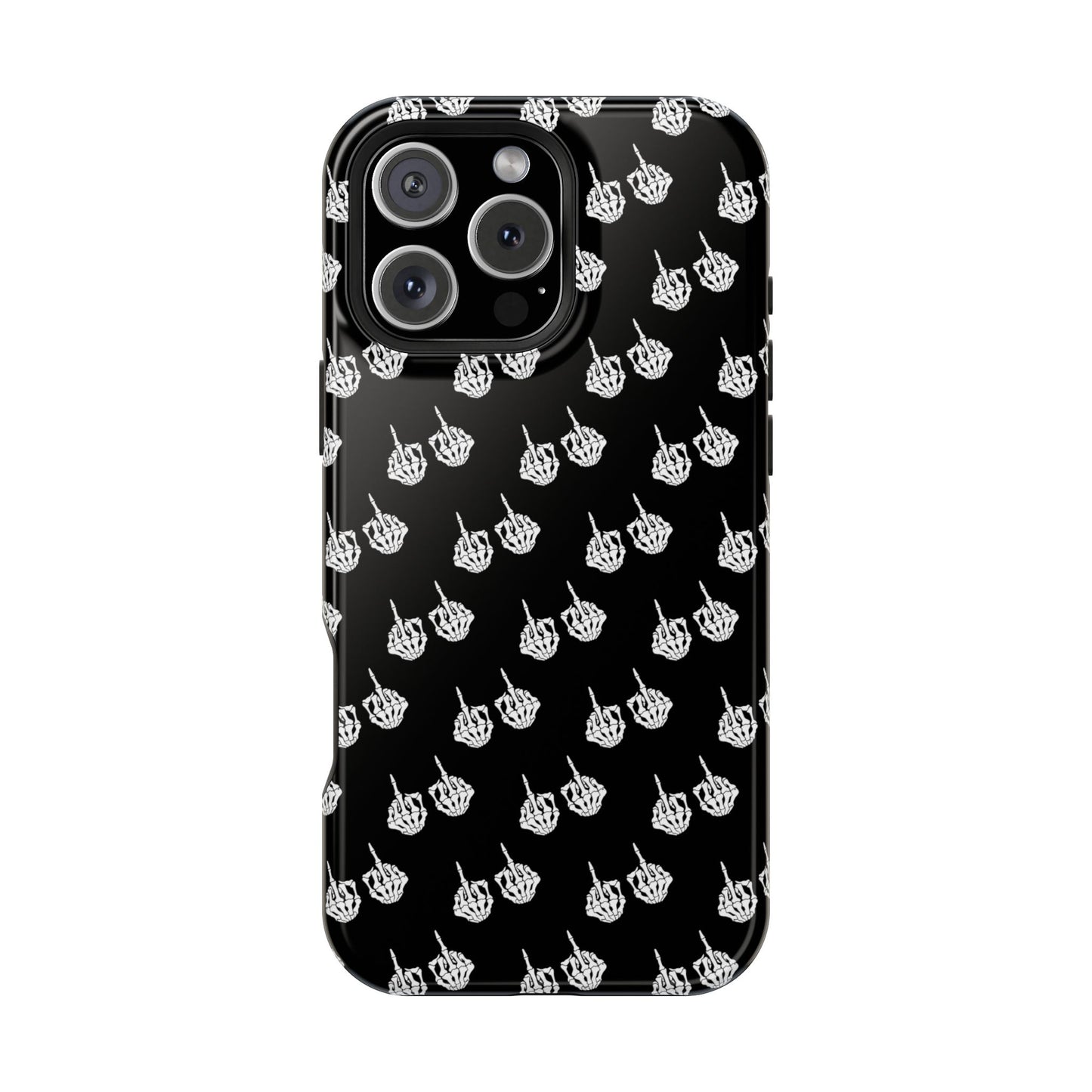 Fuck You Skeleton Middle Finger Impact-Resistant Cases