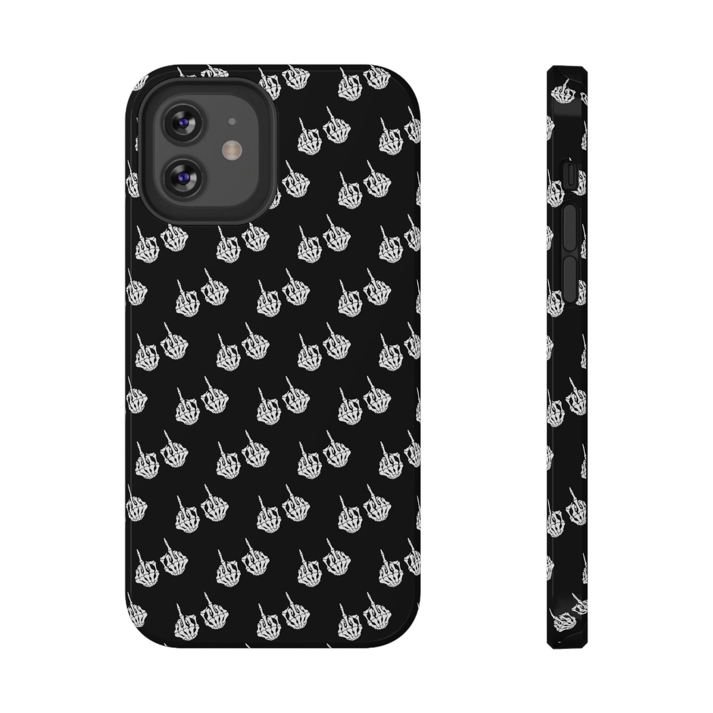 Fuck You Skeleton Middle Finger Impact-Resistant Cases