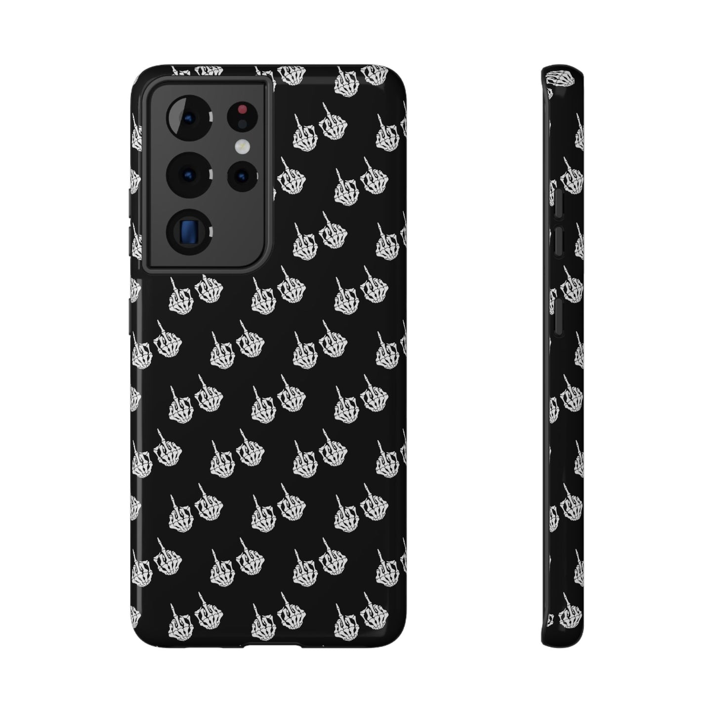 Fuck You Skeleton Middle Finger Impact-Resistant Cases