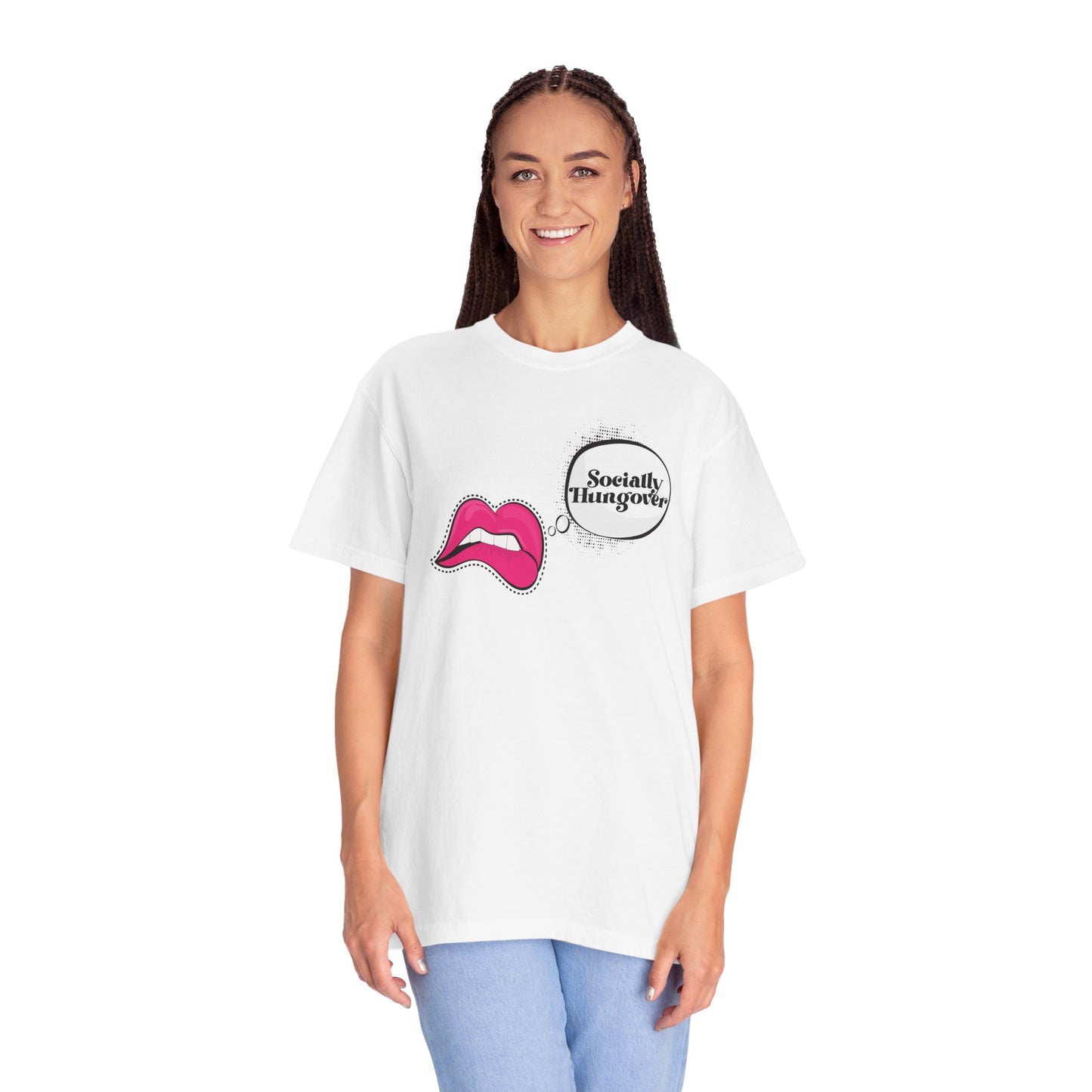 Socially Hungover Color Comfort Unisex Garment-Dyed T-shirt