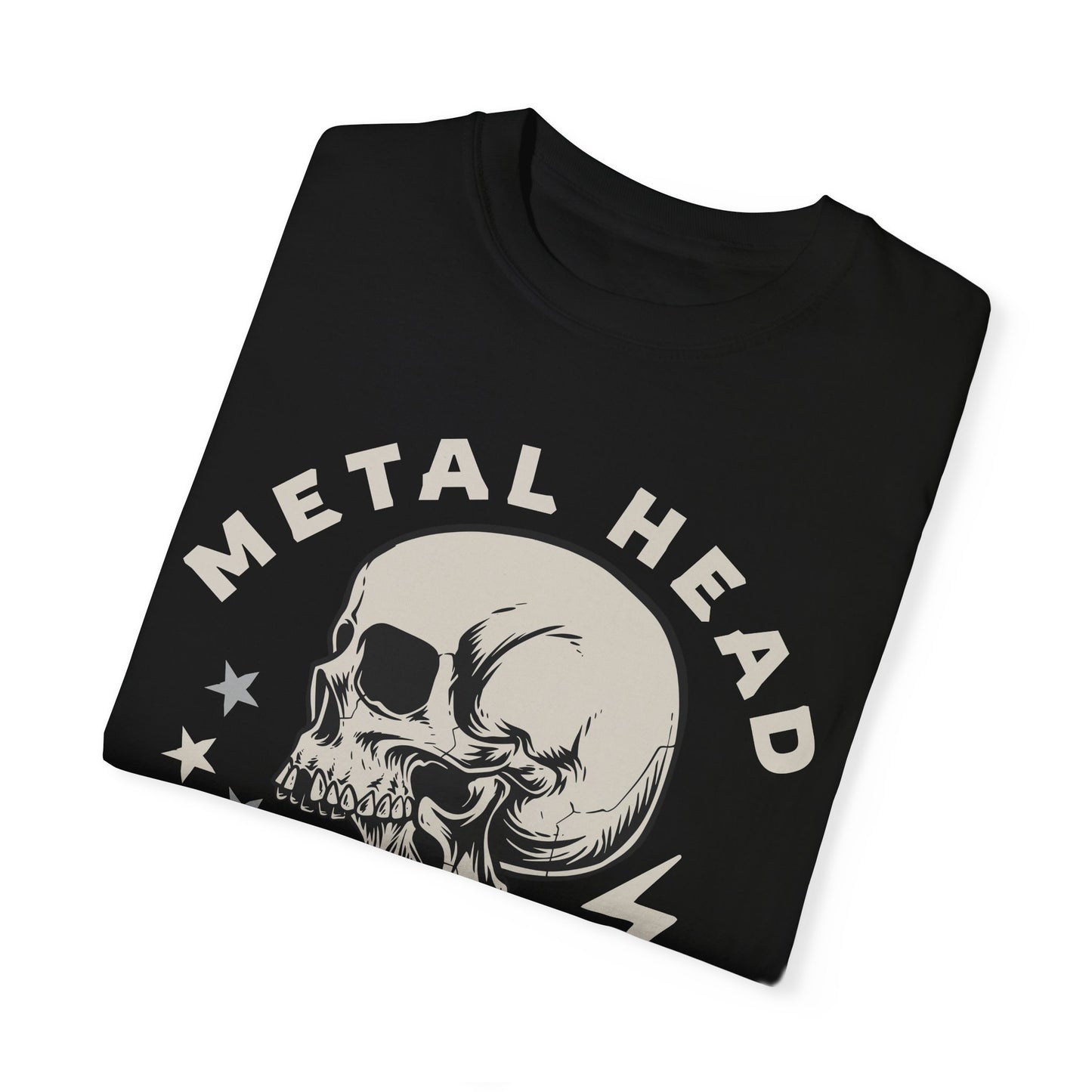 Metal Head Till I Die Skull Color Comfort Garment-Dyed T-shirt