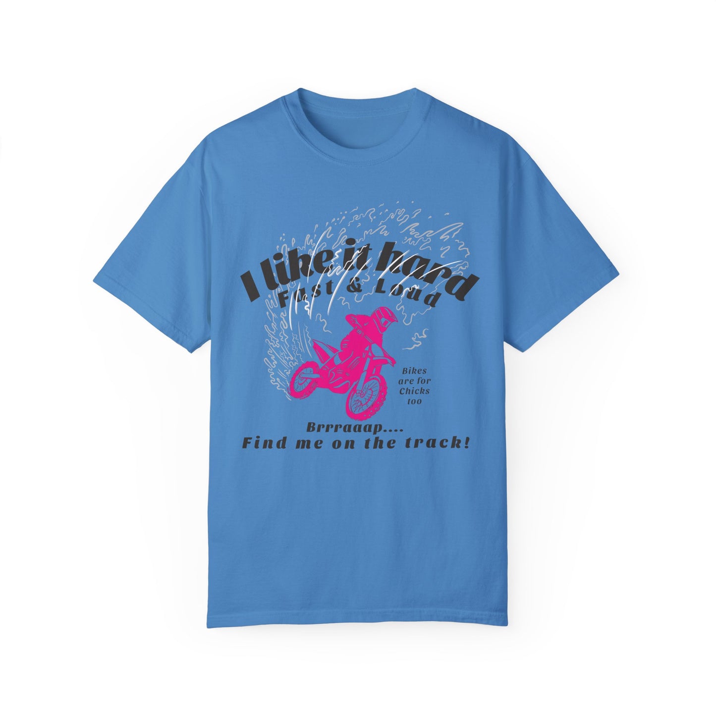Women's MotoX Motorcycle Offroad DirtBike Garment-Dyed T-shirt