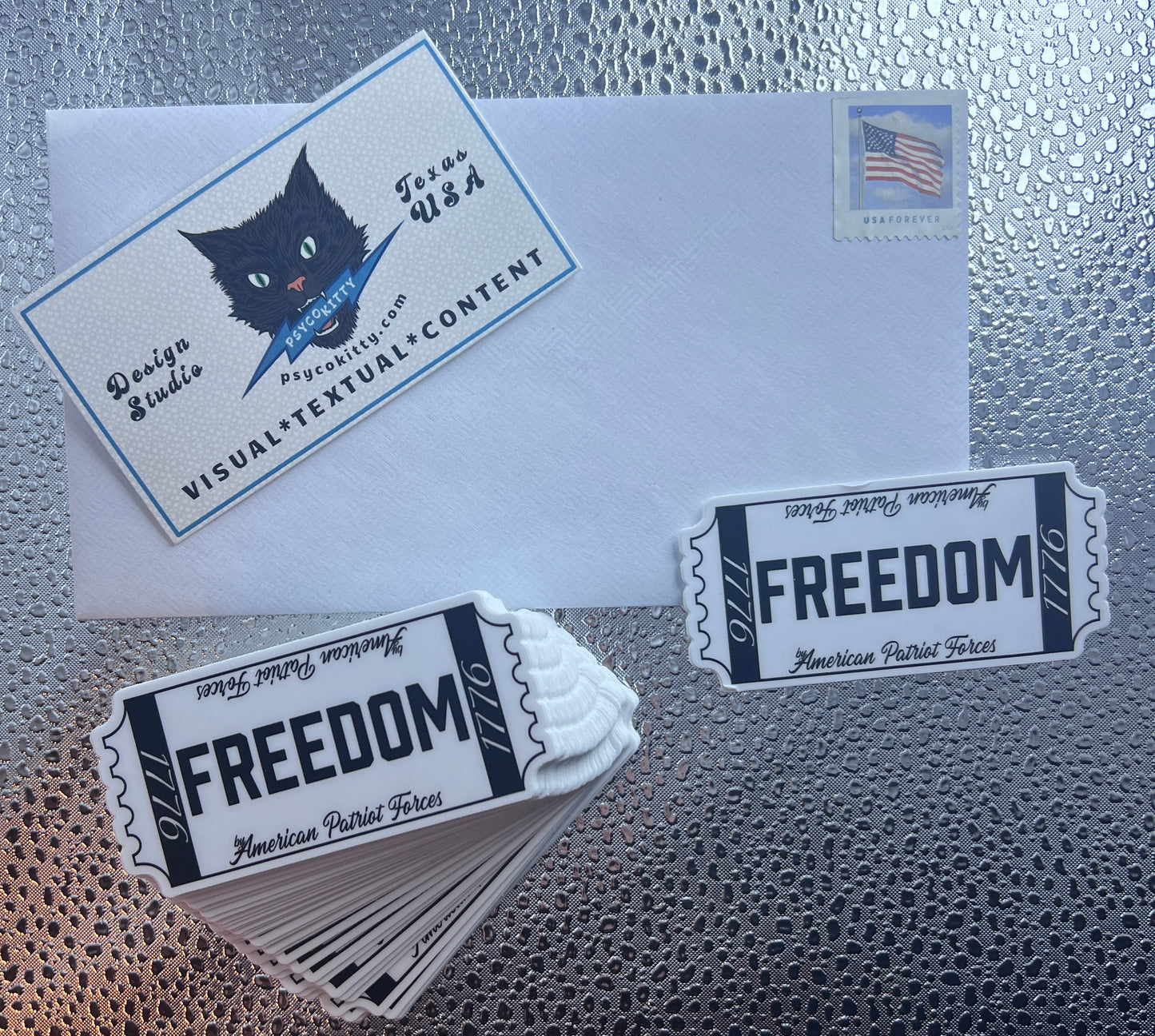 Freedom 1776 Ticket Sticker