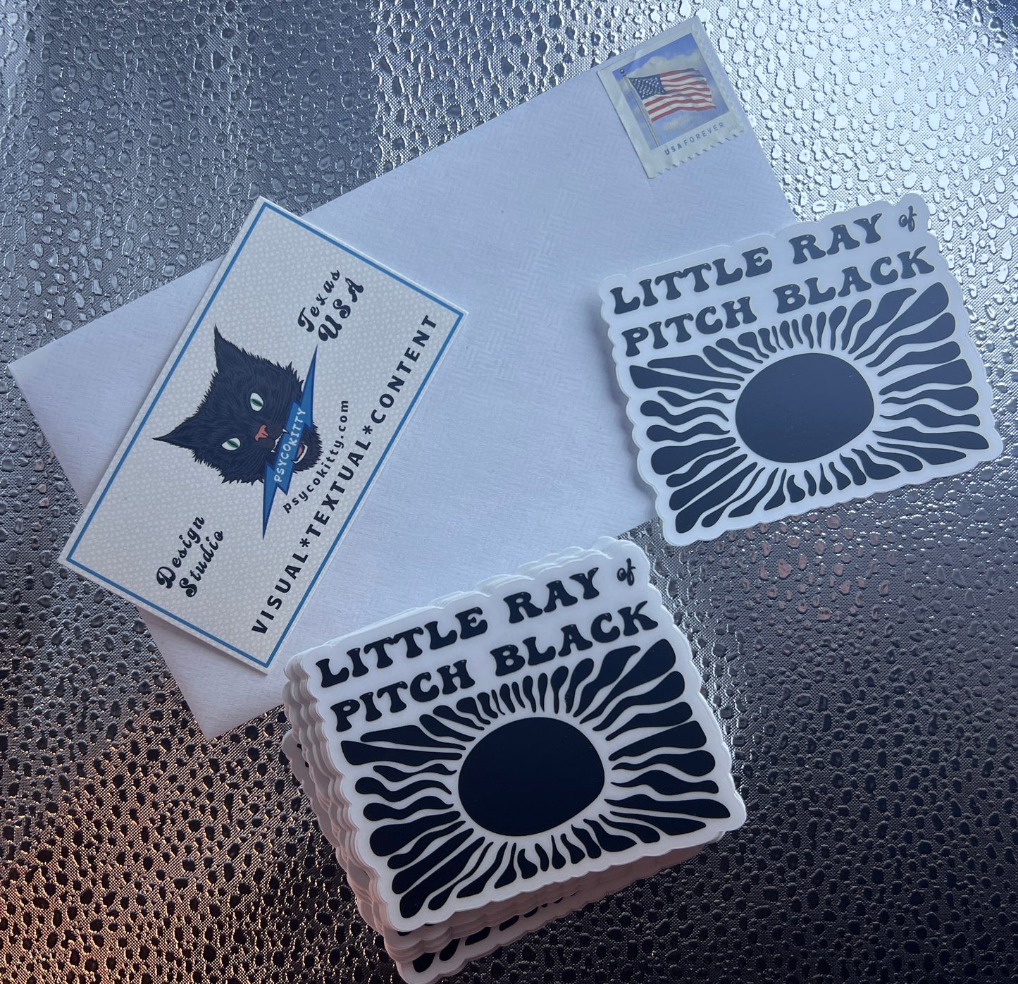 Little Ray of Pitch Black Sun Sticker