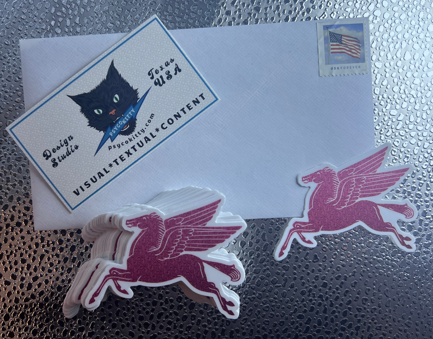 Red Pegasus Sticker