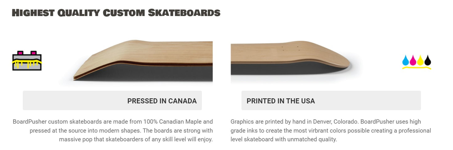 Skateboard Deck Snake & Poppies