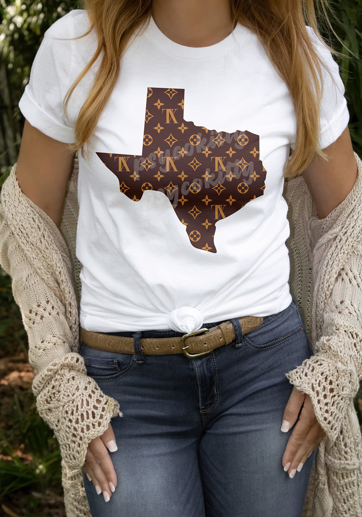 Women's Luxury LV Texas Fashion Bella+Canvas Tshirt