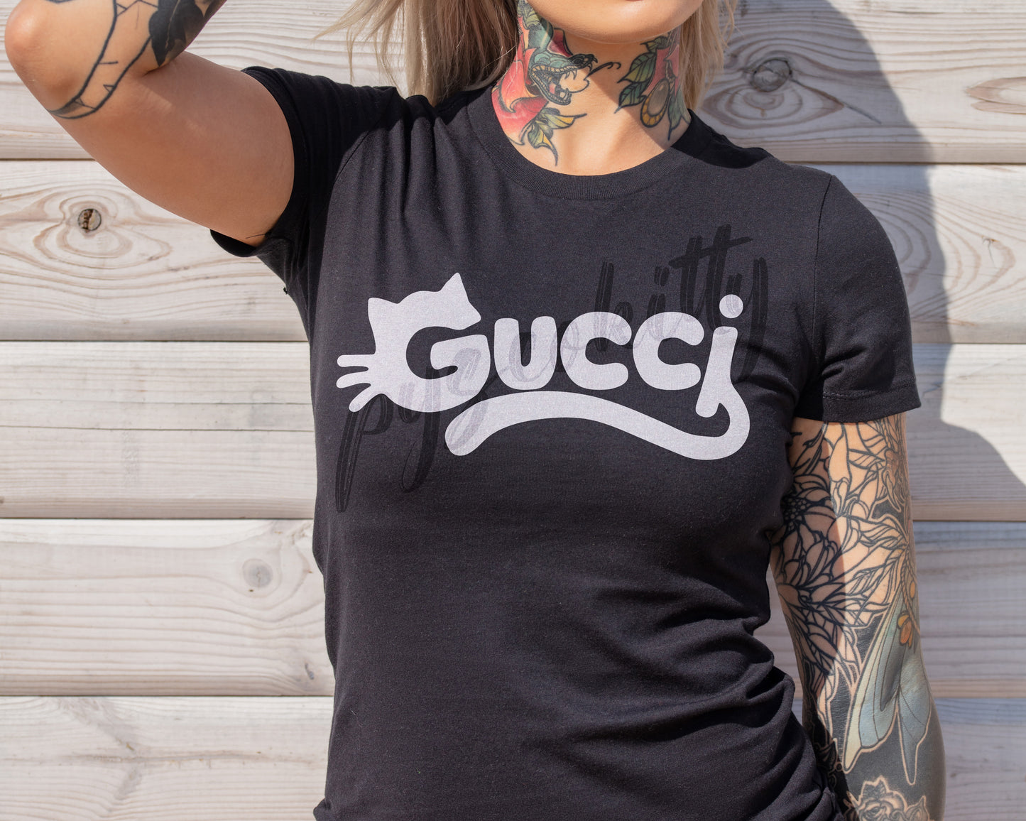 Women's Lux GG Dupe Parody Bella+Canvas Tshirt