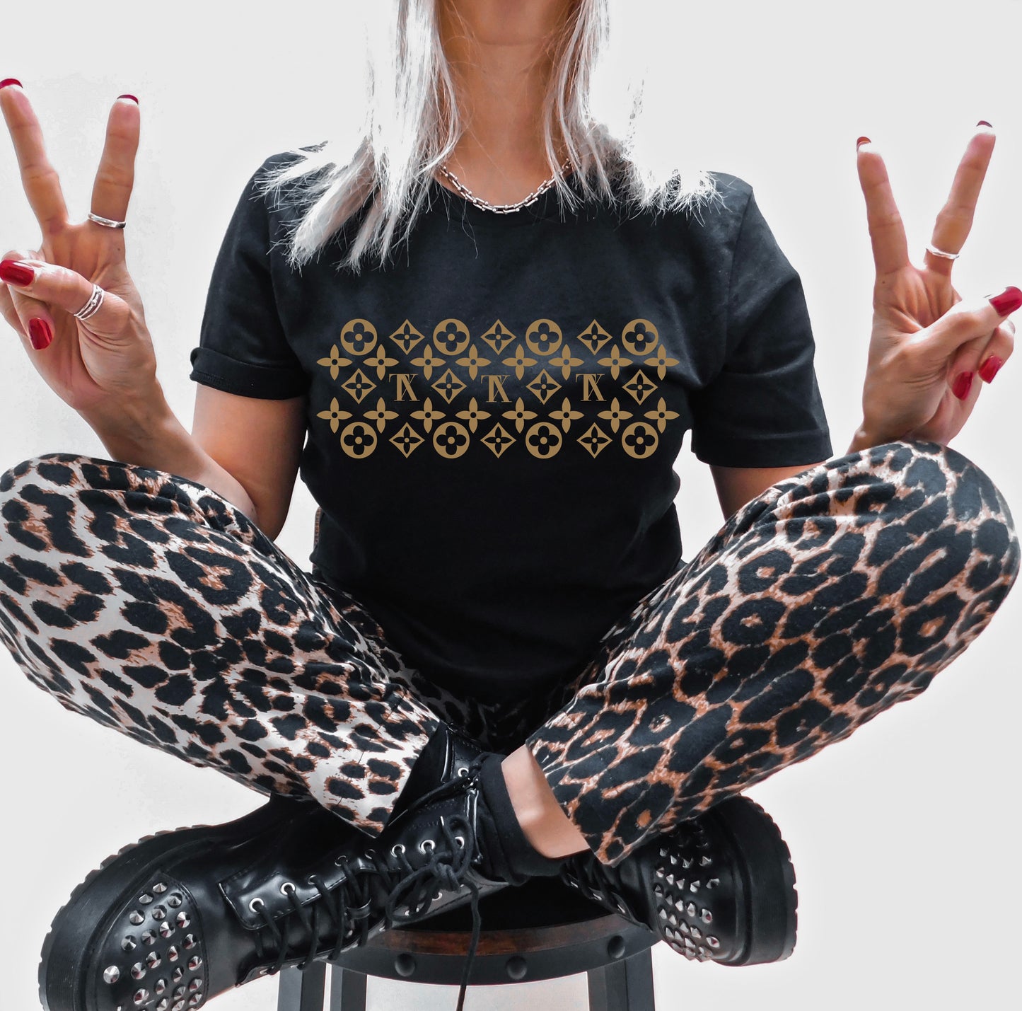 Luxury LV Design Texas Version Graphic Bella+Canvas Tshirt