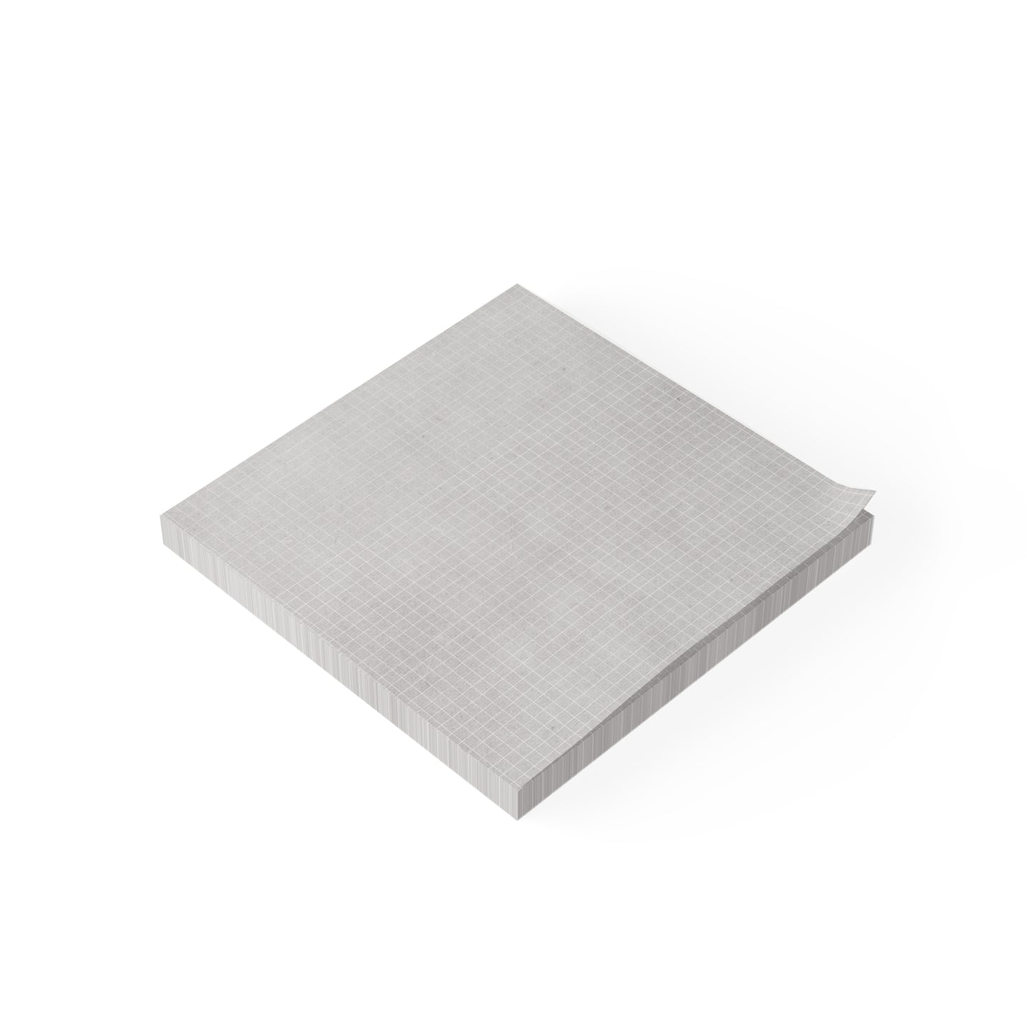Grid Pattern Post-it® Note Pads - Gray 3x3 4x3