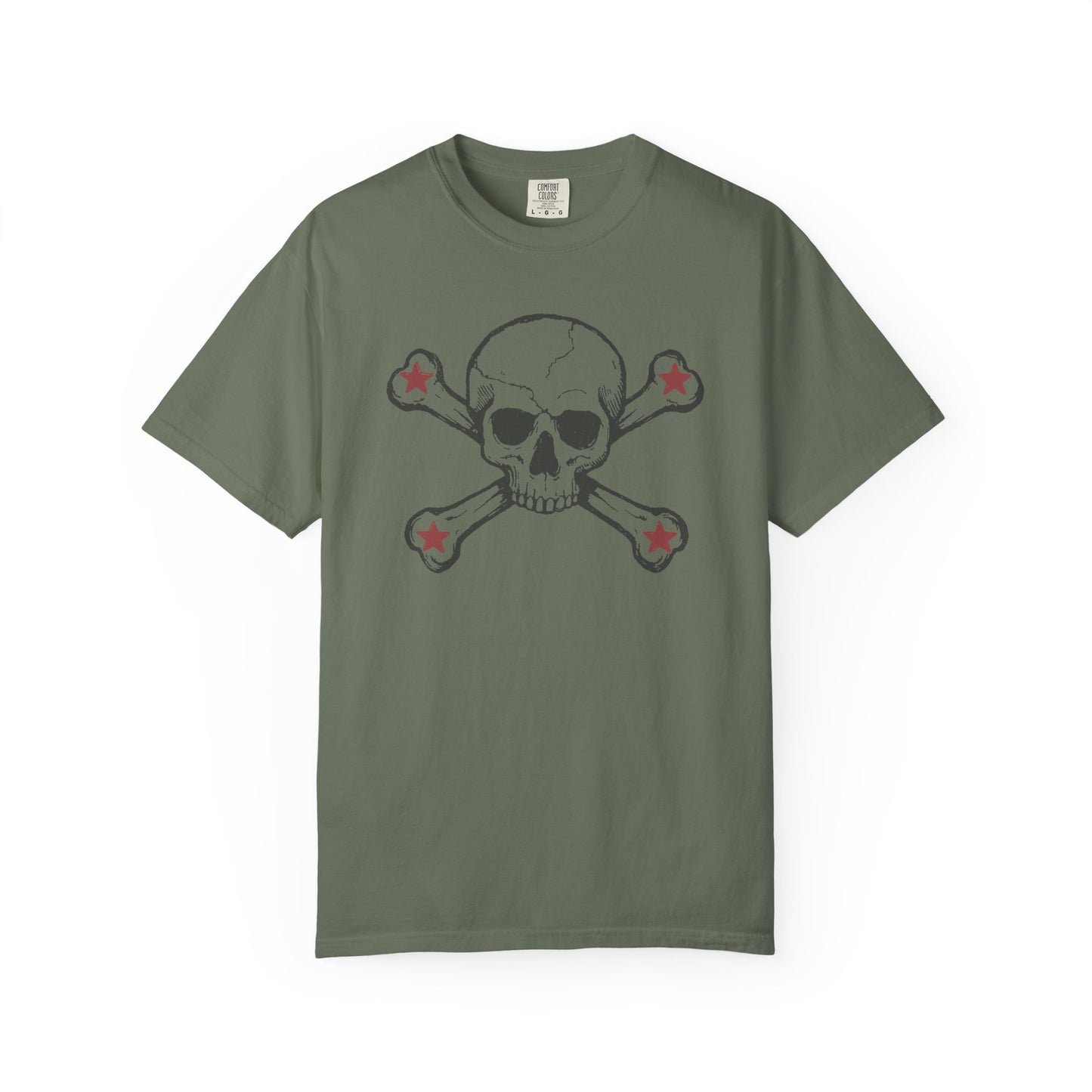 Skull and Bones Red Star Rock Tshirt